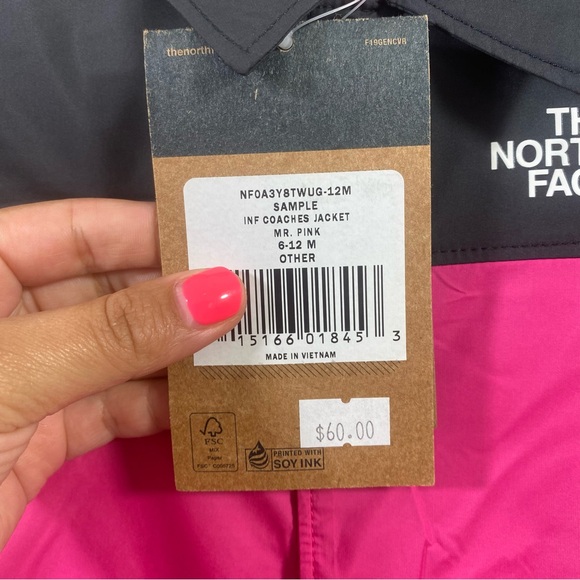 NEW North Face Infant Coaches Jacket Size 6-12M - Picture 3 of 6